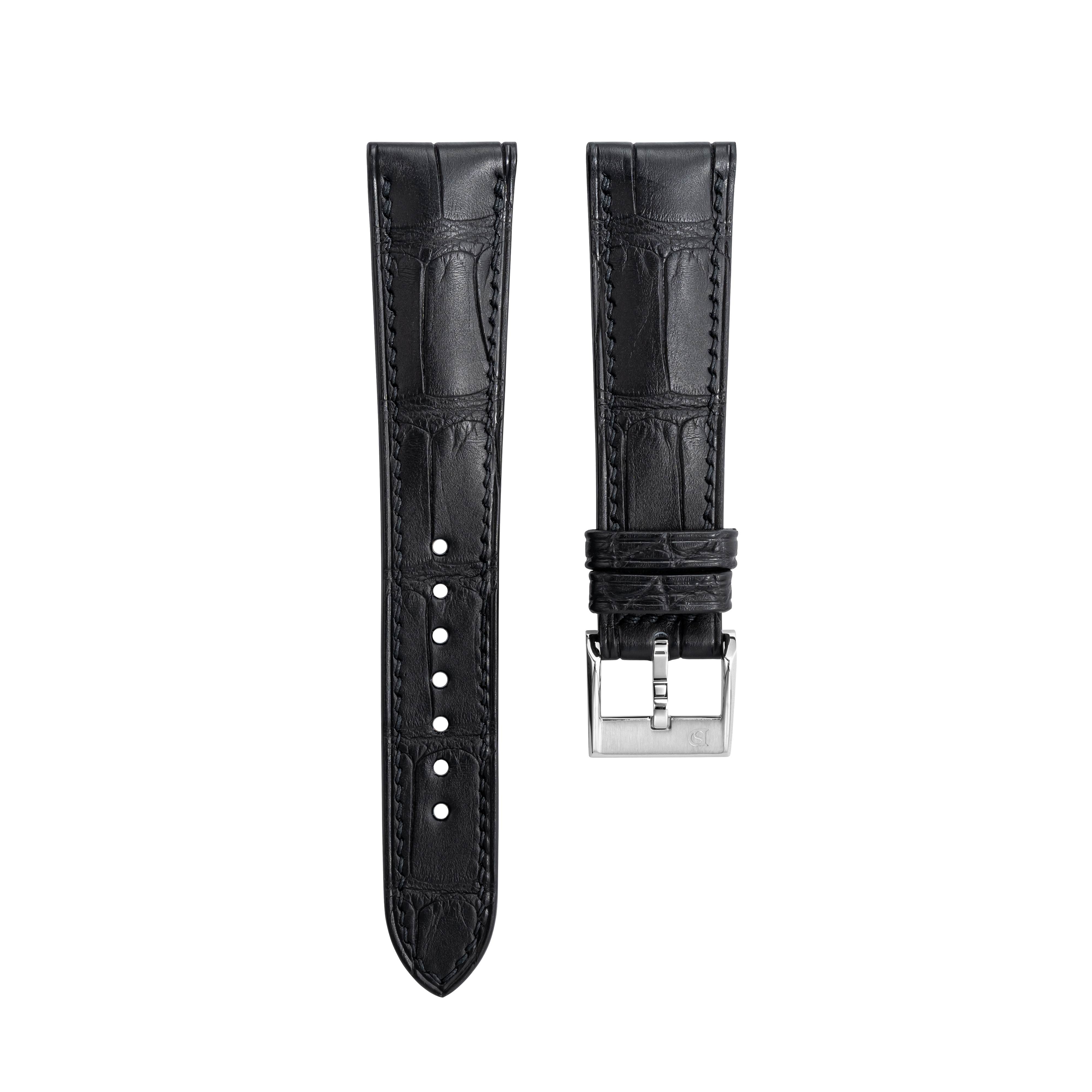 Alligator Signature Strap Matte Black by Delugs