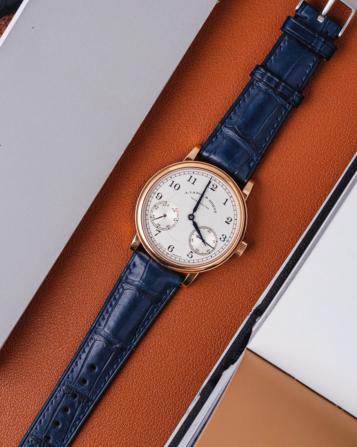 Alligator Signature Strap Matte Navy by Delugs