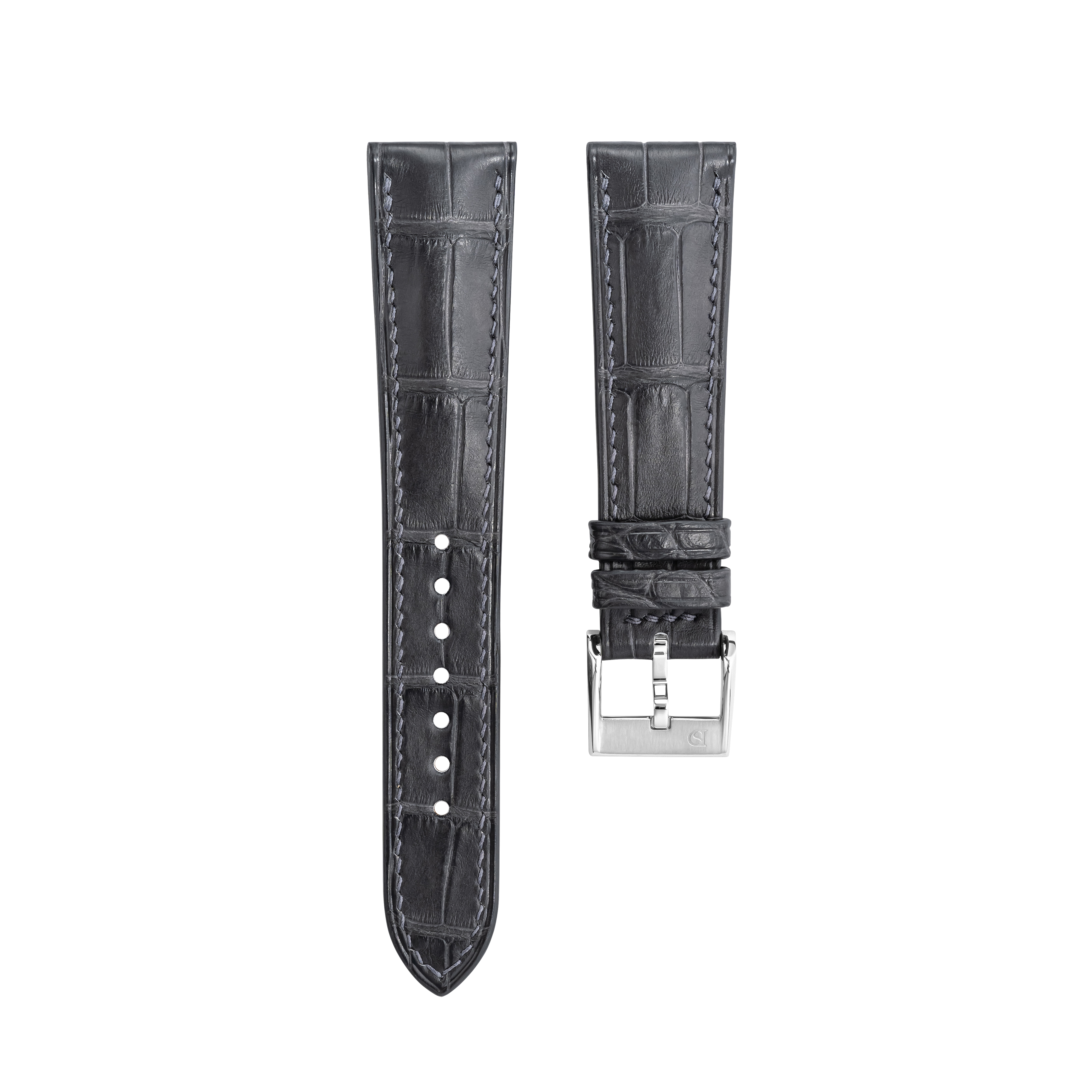 Alligator Signature Strap Matte Grey Storm by Delugs