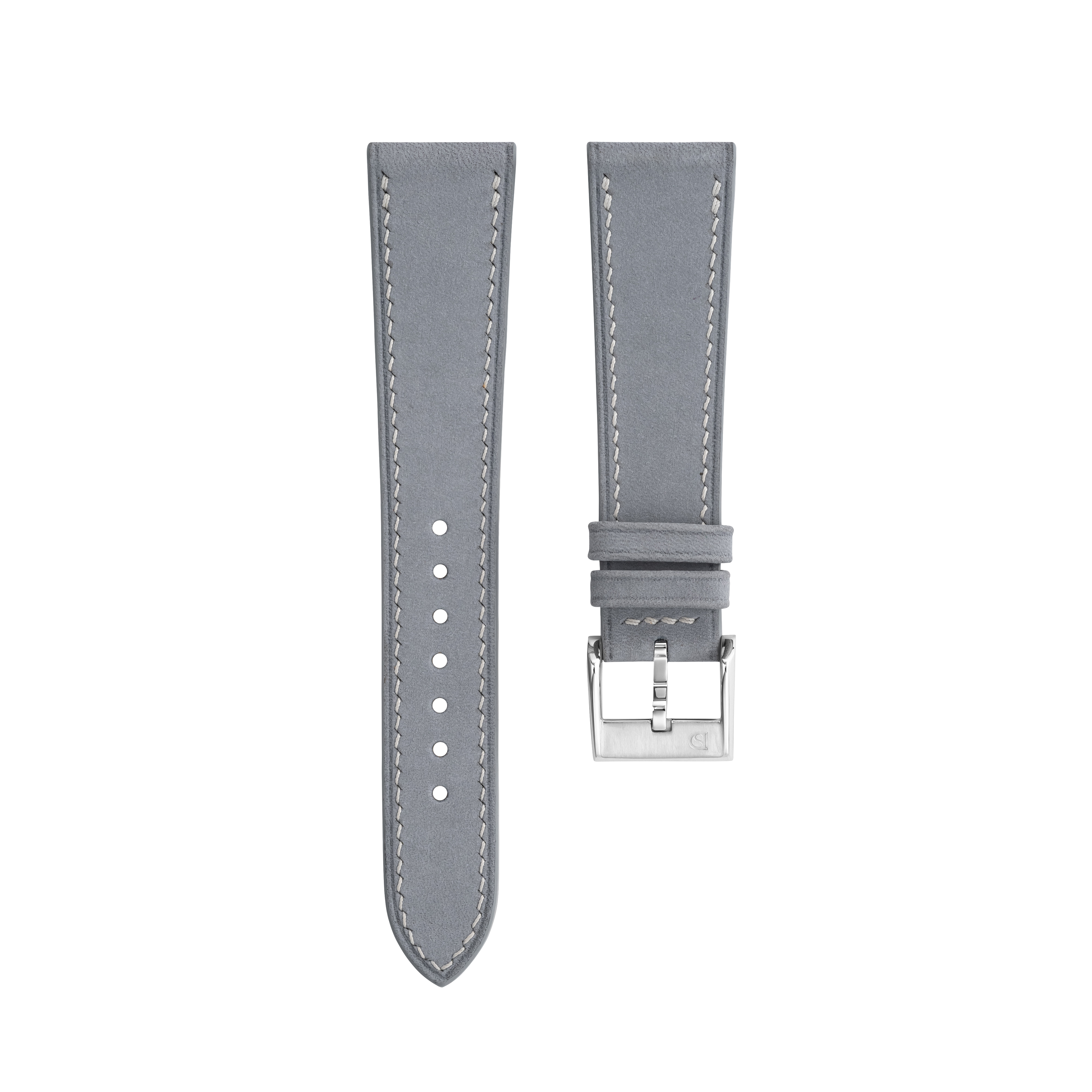 Nubuck Slim Strap Light Grey by Delugs